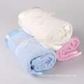 Pure Waffle Design Baby Blankets Custom Woven Throw Blanket